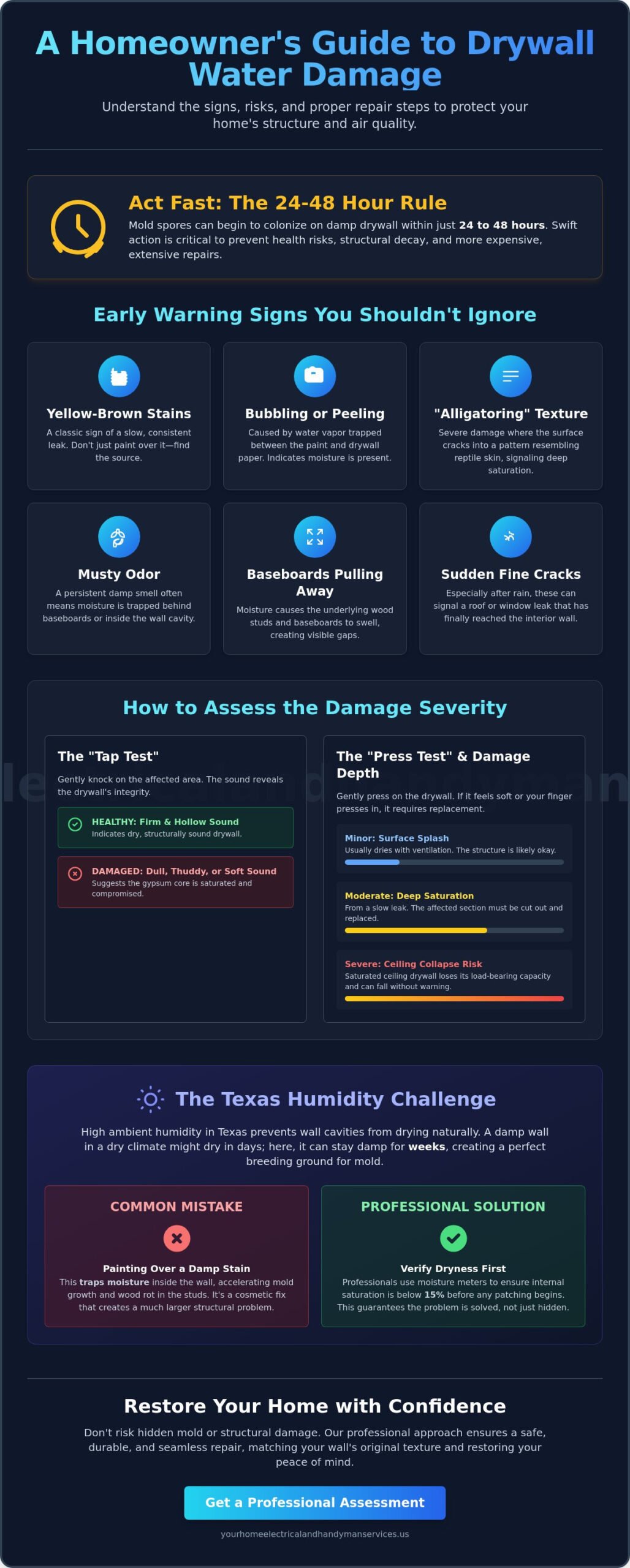 Water Damage Drywall Repair: The Complete Homeowner’s Restoration Guide