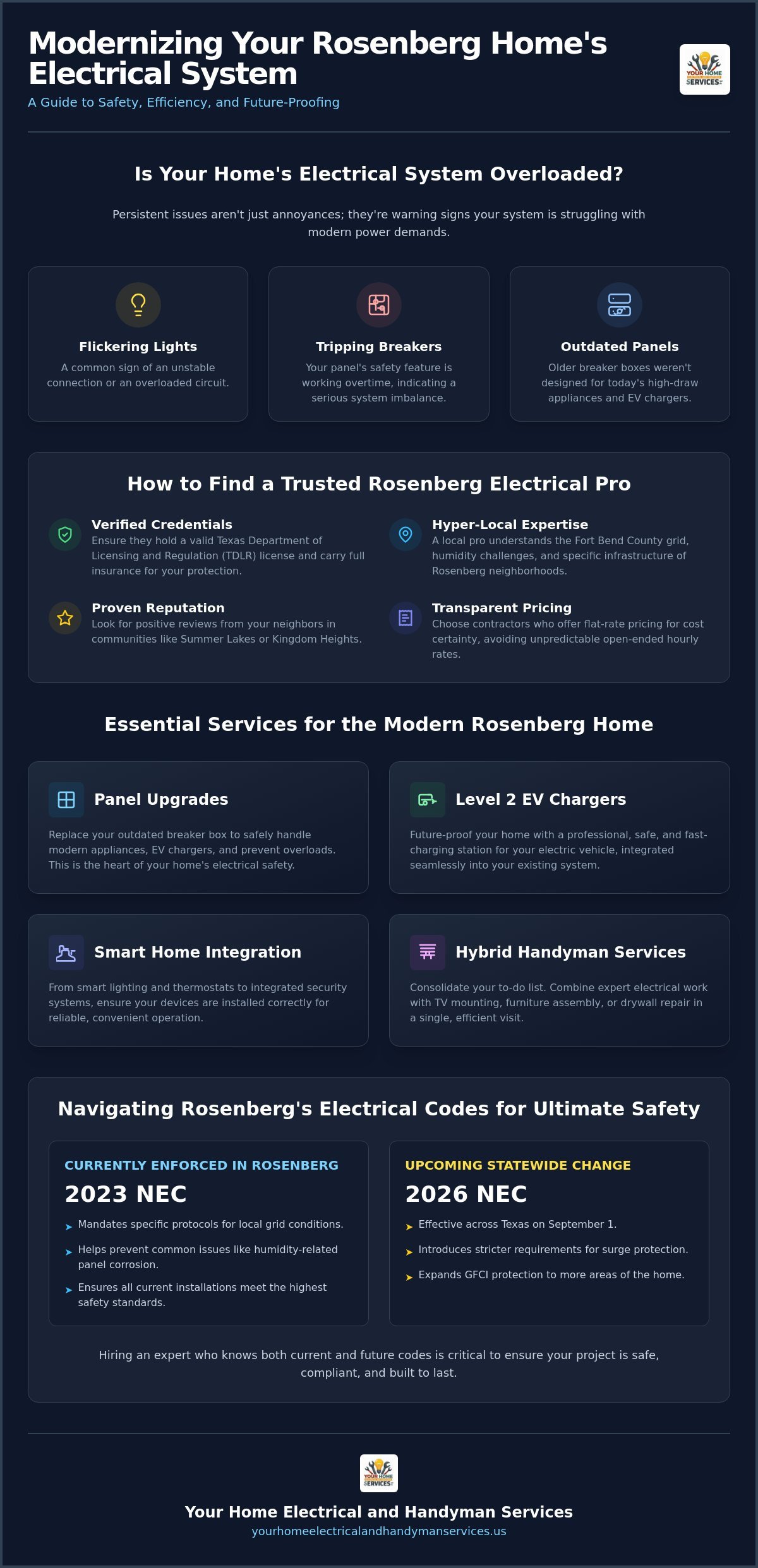 Expert Electrician Near Me in Rosenberg, TX: 2026 Homeowner’s Service Guide